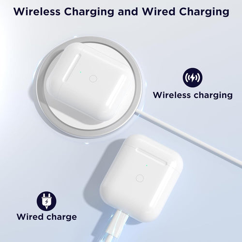 Replacement Charging Case for Airpod 1st 2nd Charging Case, Air pods Charging Case Only with Bluetooth Pairing Sync Button(Replacement A1938 and A1602)